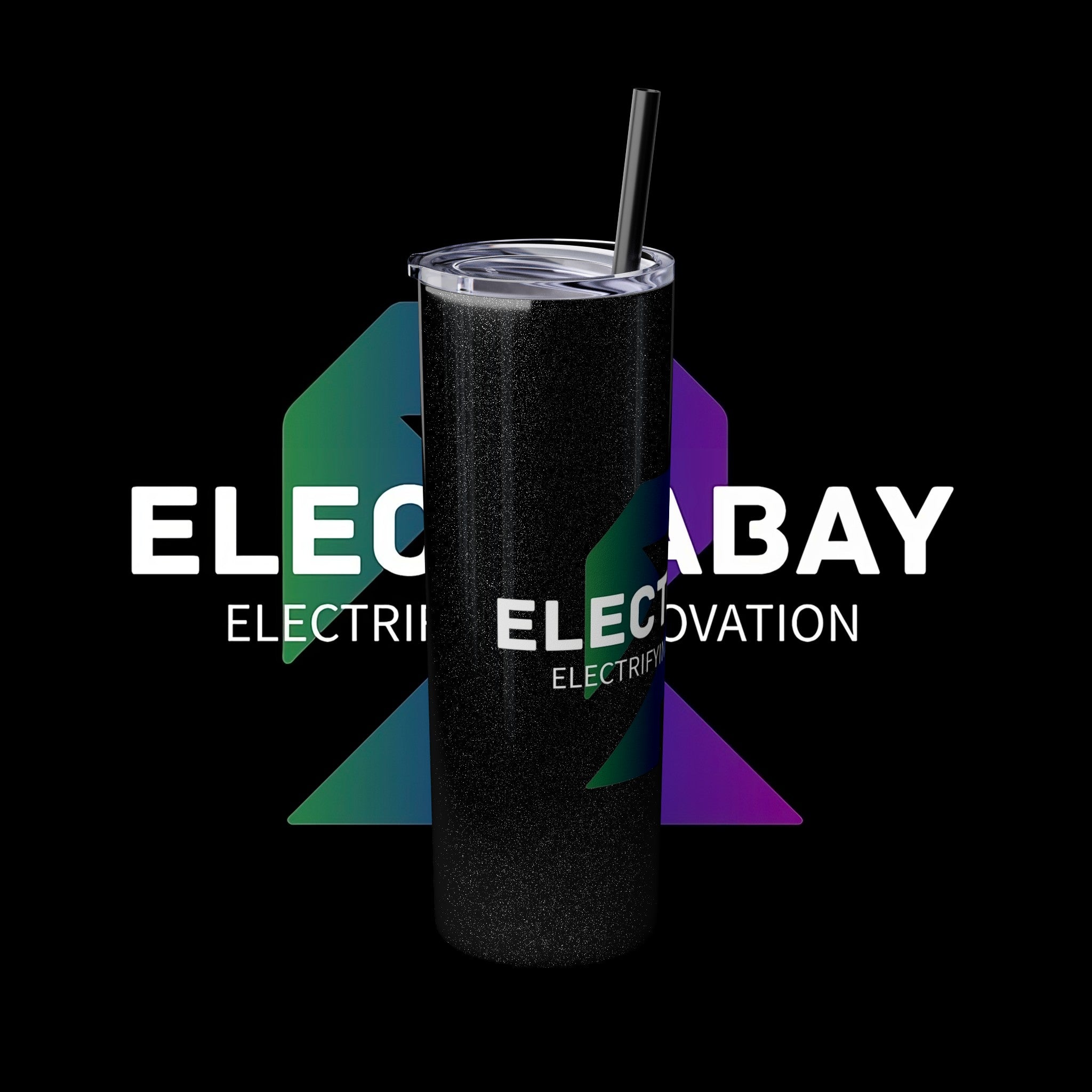 Electrabay - Skinny Tumbler with Straw, 20oz