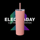 Electrabay - Skinny Tumbler with Straw, 20oz