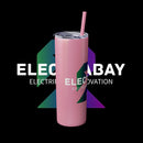 Electrabay - Skinny Tumbler with Straw, 20oz