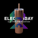 Electrabay - Skinny Tumbler with Straw, 20oz