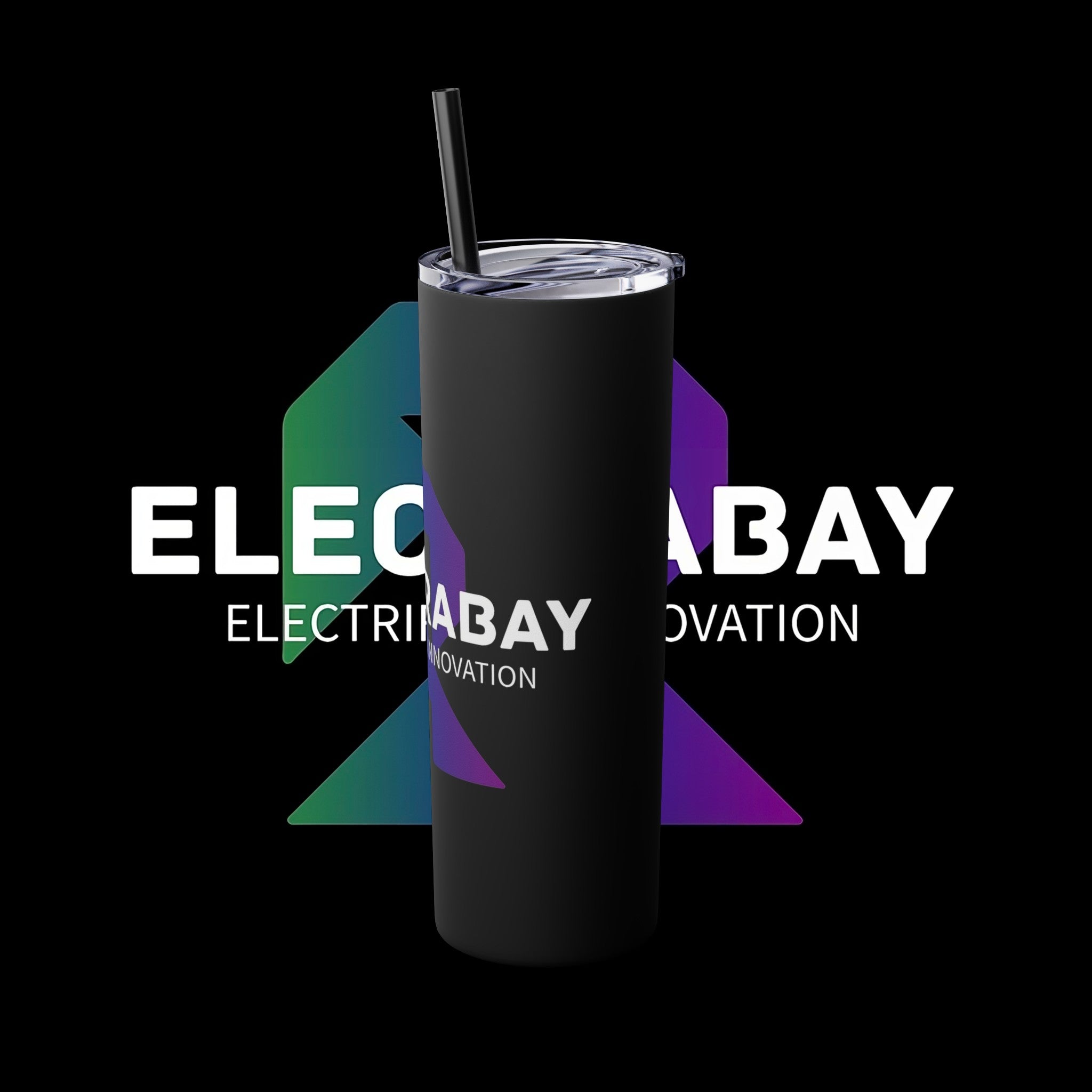 Electrabay - Skinny Tumbler with Straw, 20oz