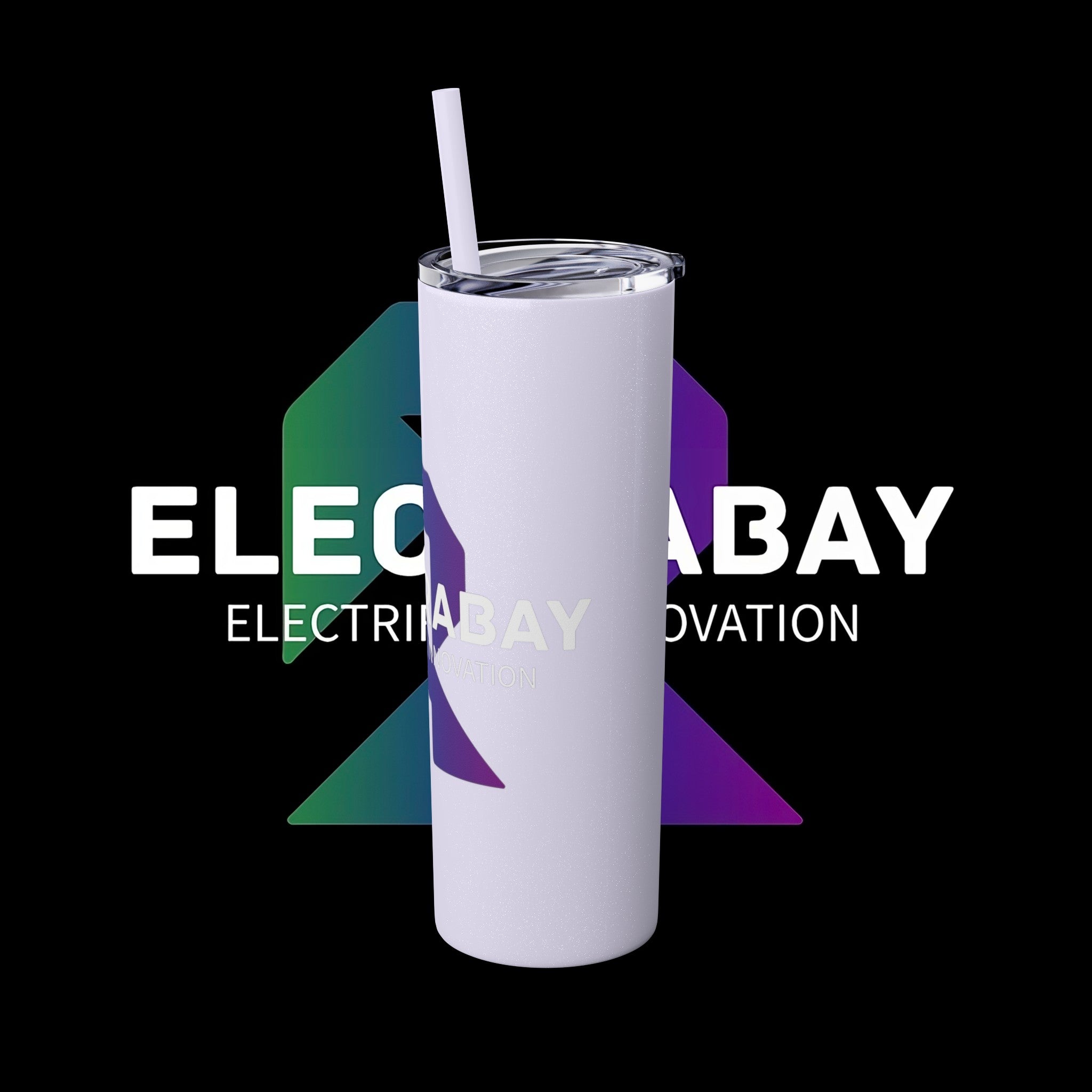 Electrabay - Skinny Tumbler with Straw, 20oz