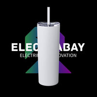 Electrabay - Skinny Tumbler with Straw, 20oz