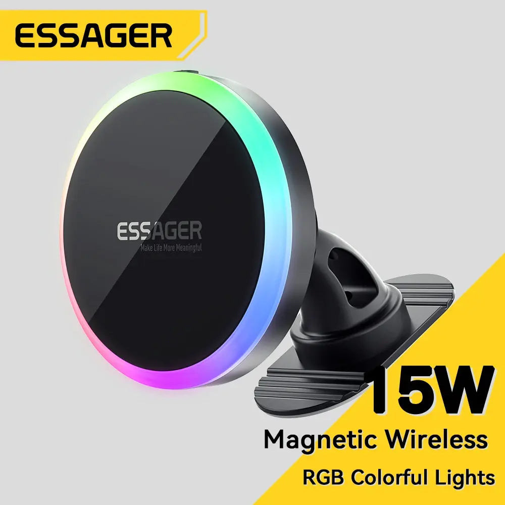 RGB Magsafe - Car Phone Mount 15W - Wireless Charging