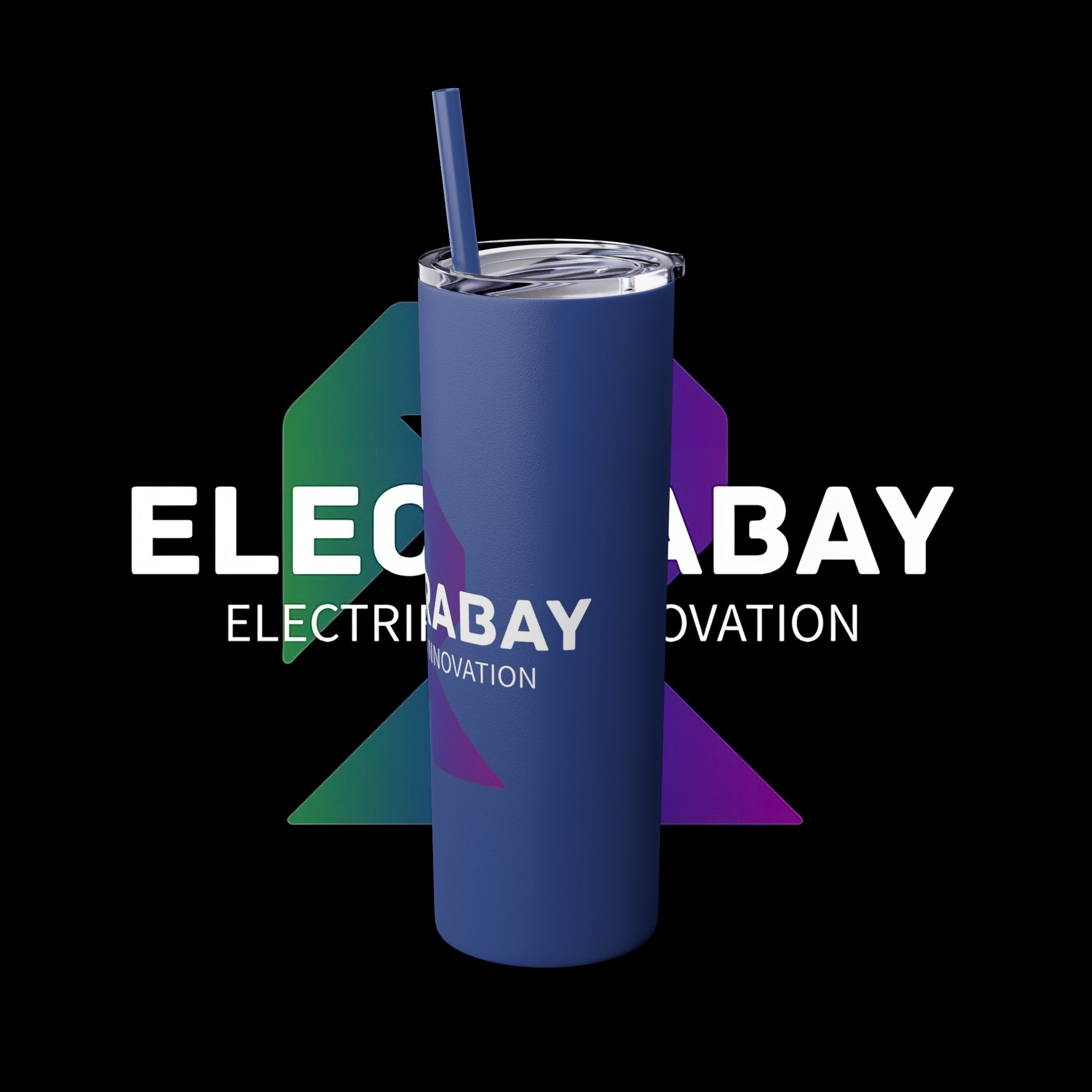 Electrabay - Skinny Tumbler with Straw, 20oz