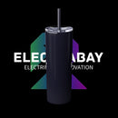 Electrabay - Skinny Tumbler with Straw, 20oz