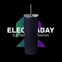 Electrabay - Skinny Tumbler with Straw, 20oz