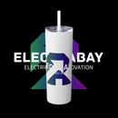 Electrabay - Skinny Tumbler with Straw, 20oz