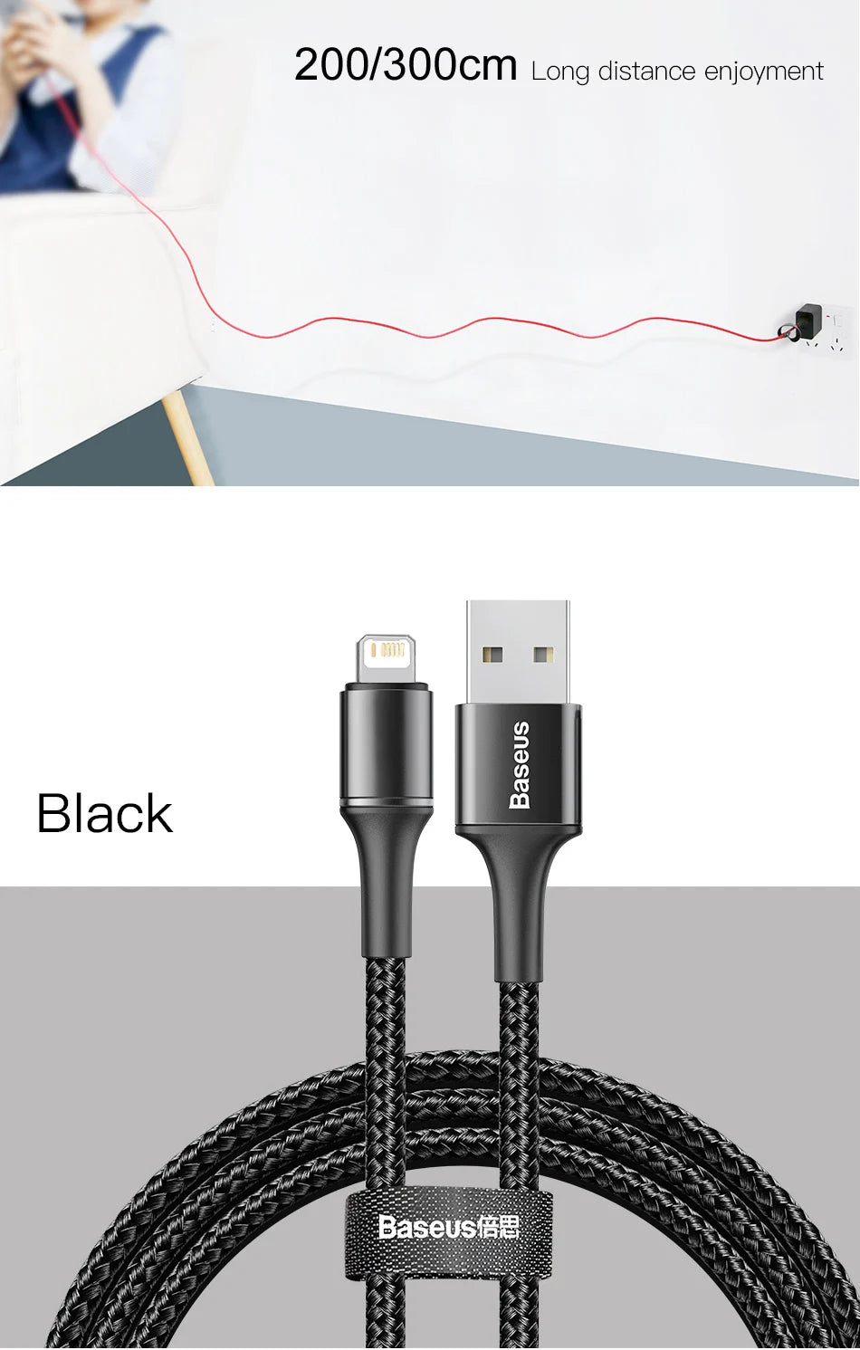 USB to lightning RGB Cable for iPhone/iPad