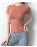 Women Yoga Top, Seamless Sport T Shirt