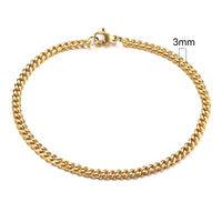 3-11mm Chunky Miami Curb Chain Bracelet for Men