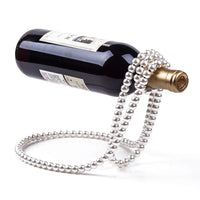 Floating Pearl Necklace Wine Rack