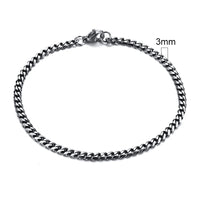 3-11mm Chunky Miami Curb Chain Bracelet for Men