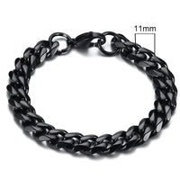 3-11mm Chunky Miami Curb Chain Bracelet for Men