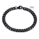 3-11mm Chunky Miami Curb Chain Bracelet for Men