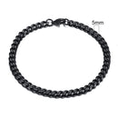 3-11mm Chunky Miami Curb Chain Bracelet for Men