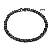 3-11mm Chunky Miami Curb Chain Bracelet for Men