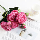 1 Bundle Silk Peony Bouquet Home Decoration Flowers