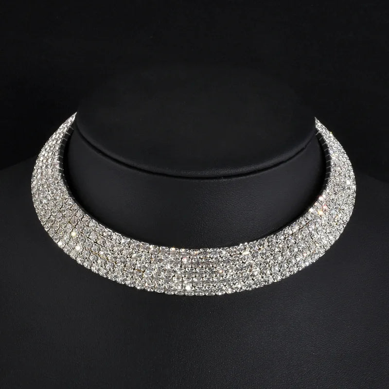 Rhinestone Necklaces Women