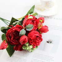 1 Bundle Silk Peony Bouquet Home Decoration Flowers