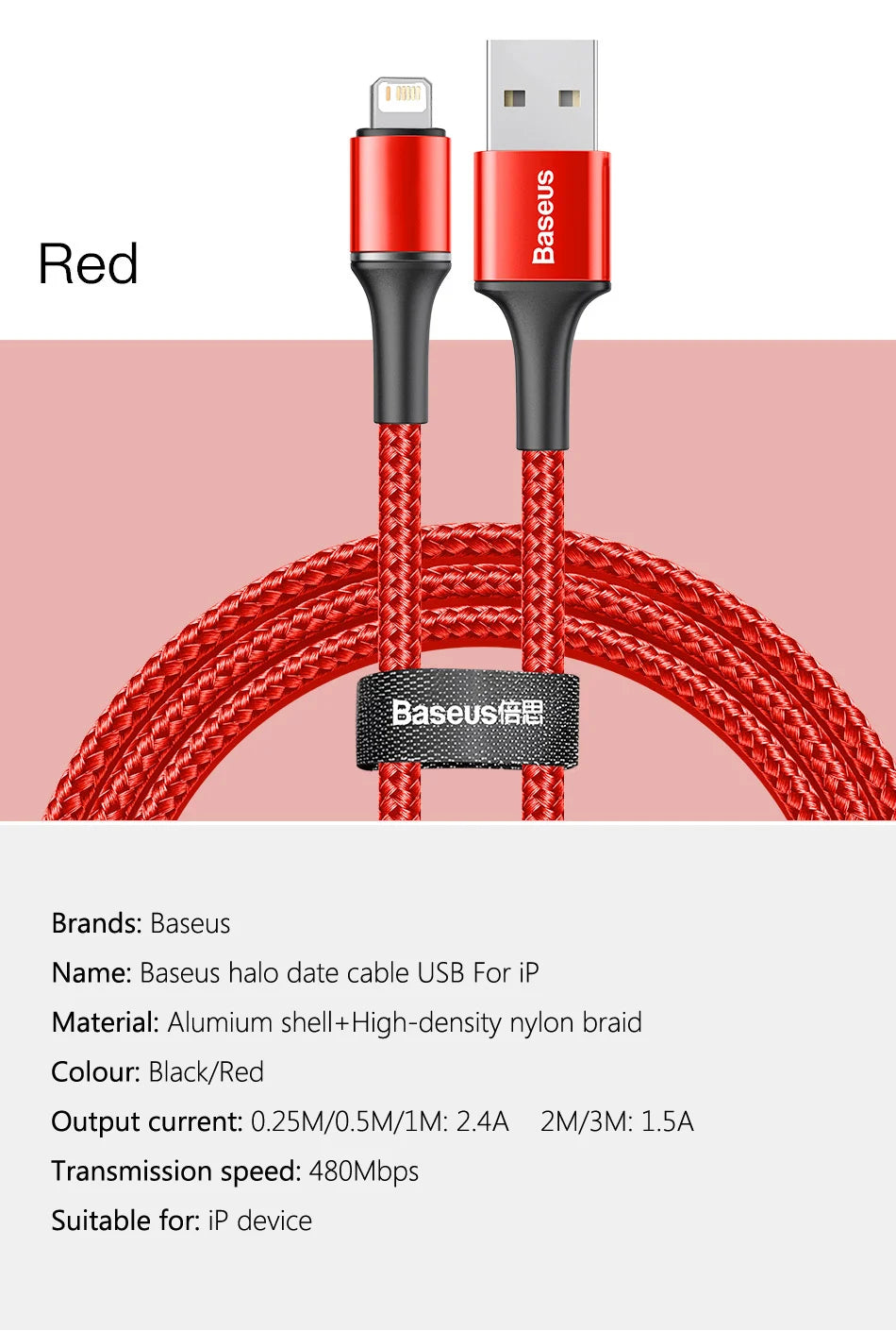 USB to lightning RGB Cable for iPhone/iPad