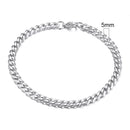 3-11mm Chunky Miami Curb Chain Bracelet for Men