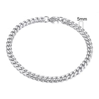 3-11mm Chunky Miami Curb Chain Bracelet for Men