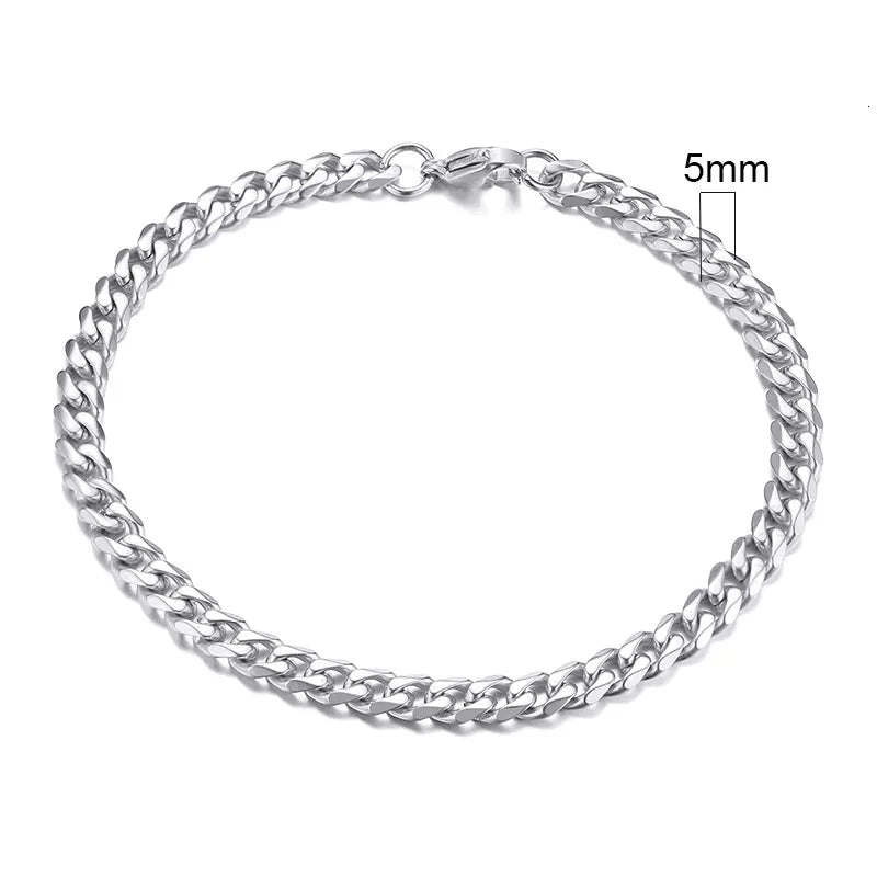 3-11mm Chunky Miami Curb Chain Bracelet for Men