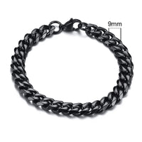 3-11mm Chunky Miami Curb Chain Bracelet for Men