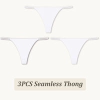 3PCS Seamless Thong Women