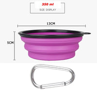 1000ml Large Collapsible Dog/Cat Folding Silicone Bowl