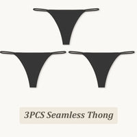 3PCS Seamless Thong Women