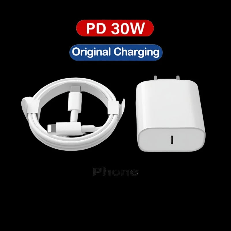 PD 30W Quick Charger For iPhone/iPad Type-C to Lightning