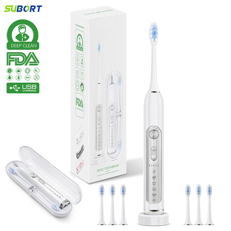 Super Sonic Electric Toothbrushes IPX7 Waterproof