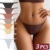 3PCS Seamless Thong Women