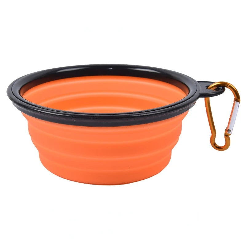 1000ml Large Collapsible Dog/Cat Folding Silicone Bowl