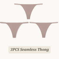 3PCS Seamless Thong Women