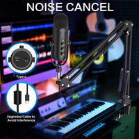 Professional USB Streaming Podcast PC Microphone