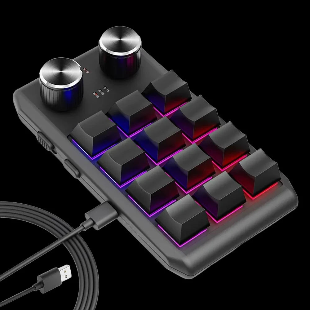 Programming Macro RGB Keyboard + 2 Knob - Bluetooth