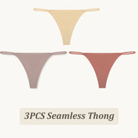 3PCS Seamless Thong Women