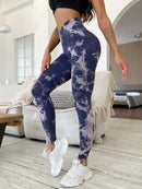 Multi Color Marbling Tie-Dye Yoga Pants