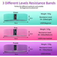 Fabric Resistance Hip Booty Bands