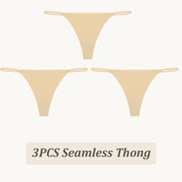 3PCS Seamless Thong Women