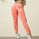 Multi Color Marbling Tie-Dye Yoga Pants