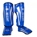 Fighter Thai Boxing Fighting with Toe Back and Shin Protection