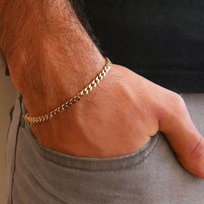 3-11mm Chunky Miami Curb Chain Bracelet for Men