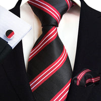 Royal Striped Paisley Silk Ties For Men Luxury