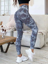 Multi Color Marbling Tie-Dye Yoga Pants