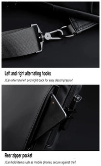 Men's Multifunction Anti-theft Shoulder Bag/Crossbody Travel Bag