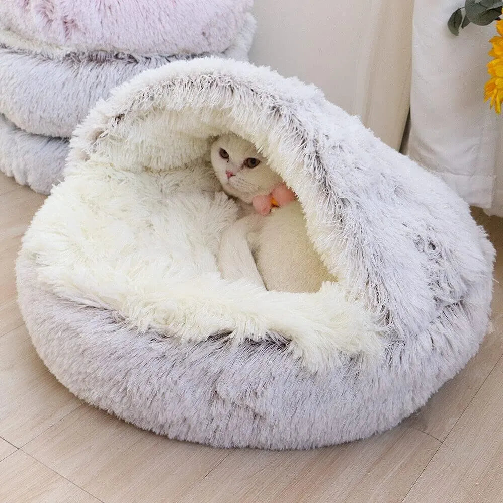 Soft Plush Dog/Cat Pet Bed with Cover